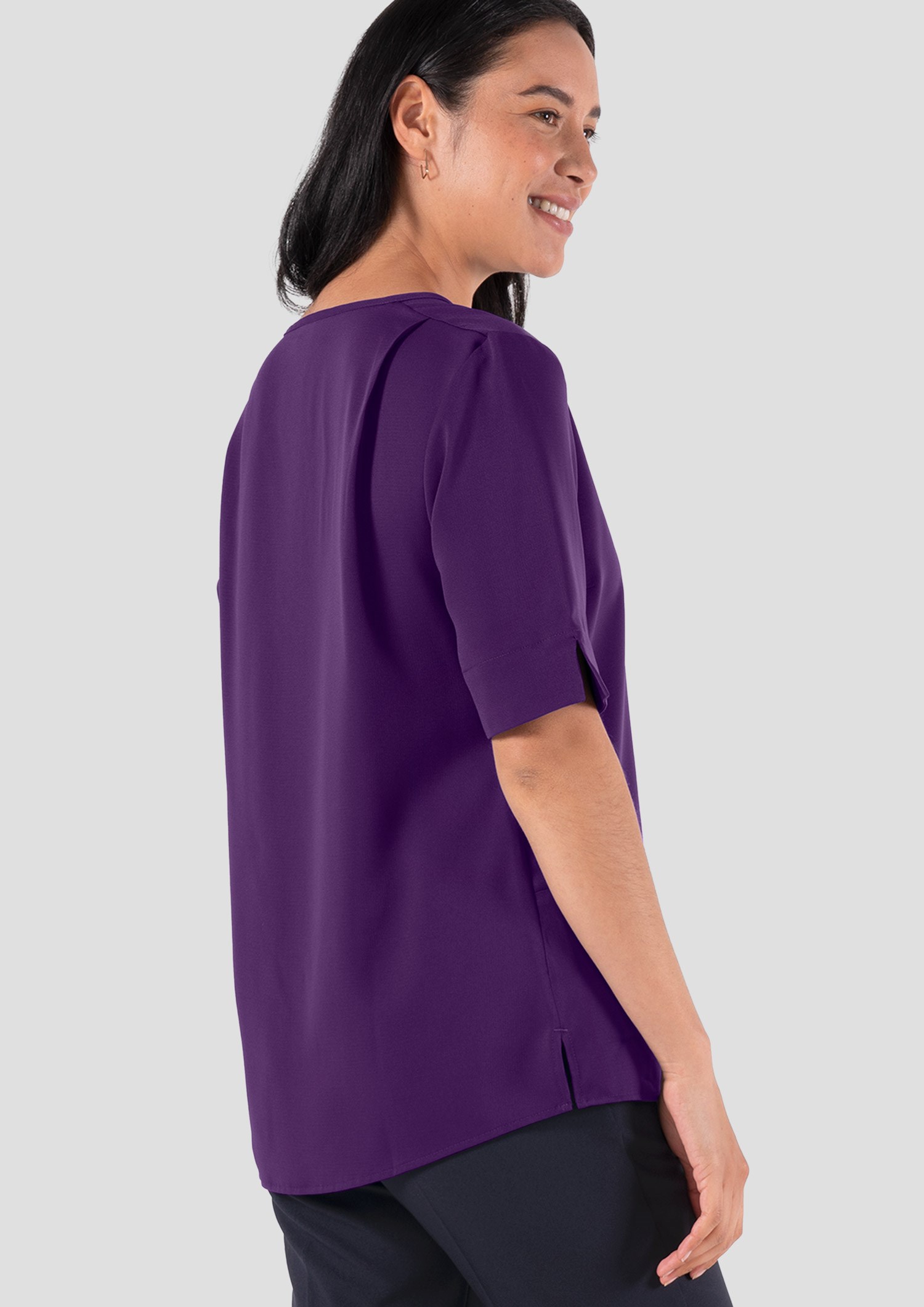 Poppy Tunic Top - blackberry