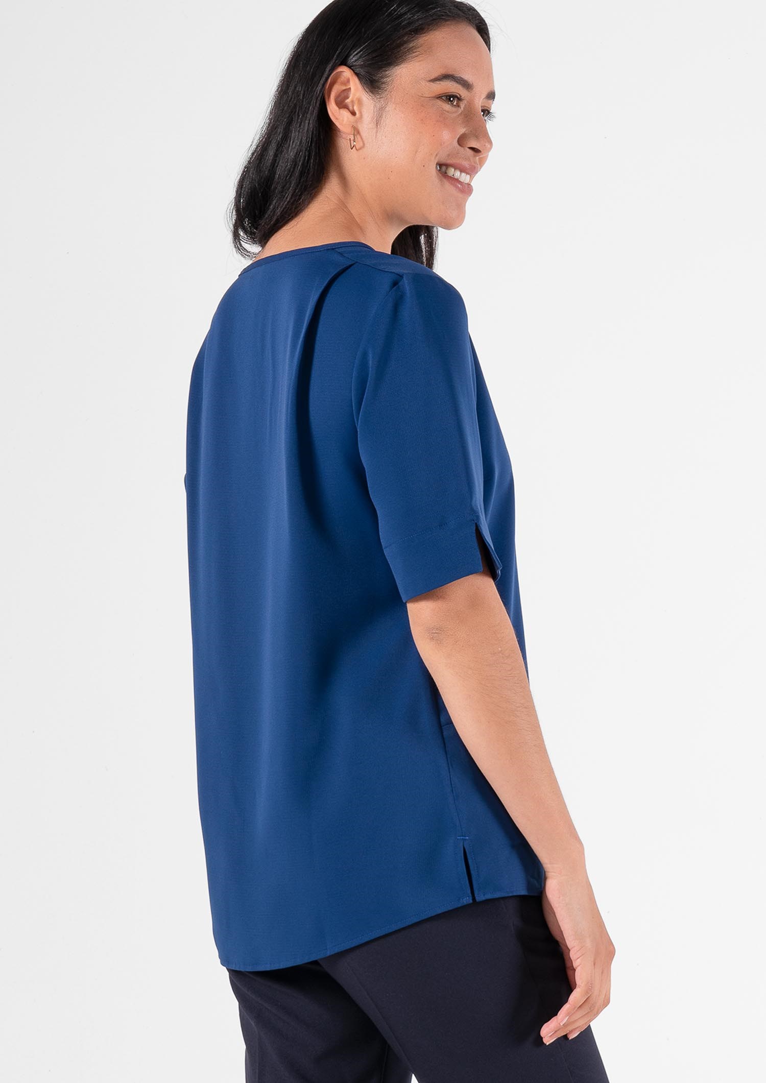 Poppy Tunic Top - estate blue