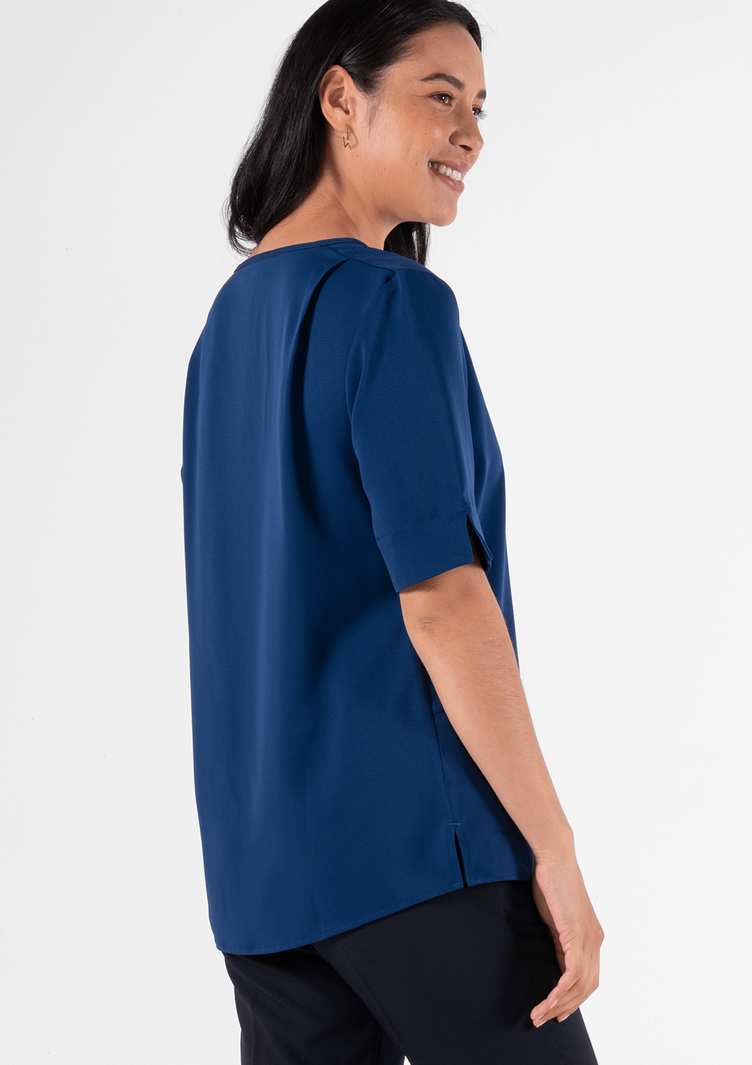 Poppy Tunic Top - estate blue