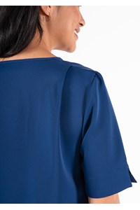 Poppy Tunic Top - estate blue