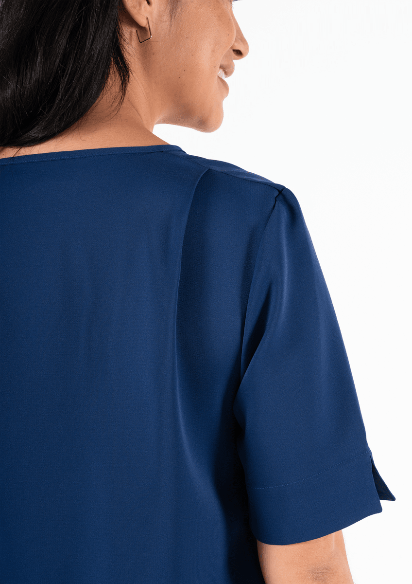 Poppy Tunic Top - estate blue