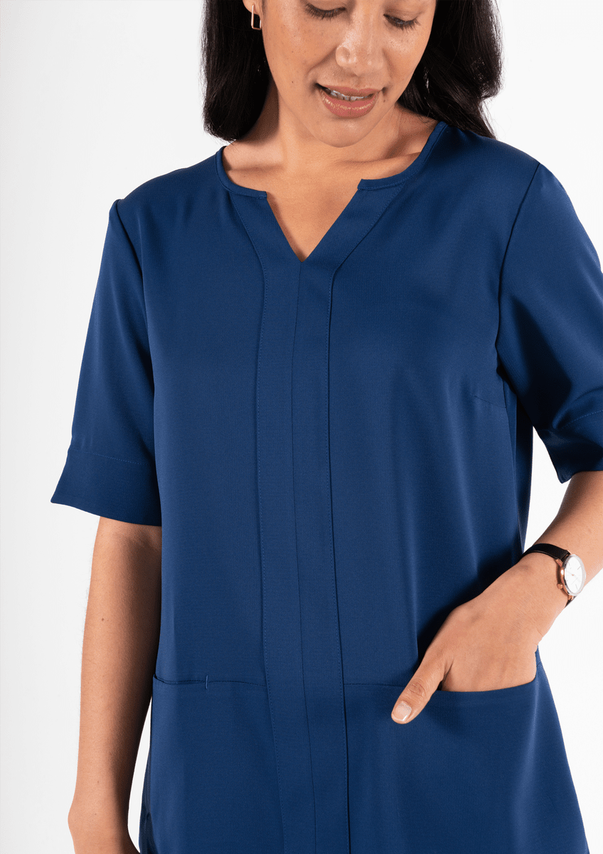 Poppy Tunic Top - estate blue