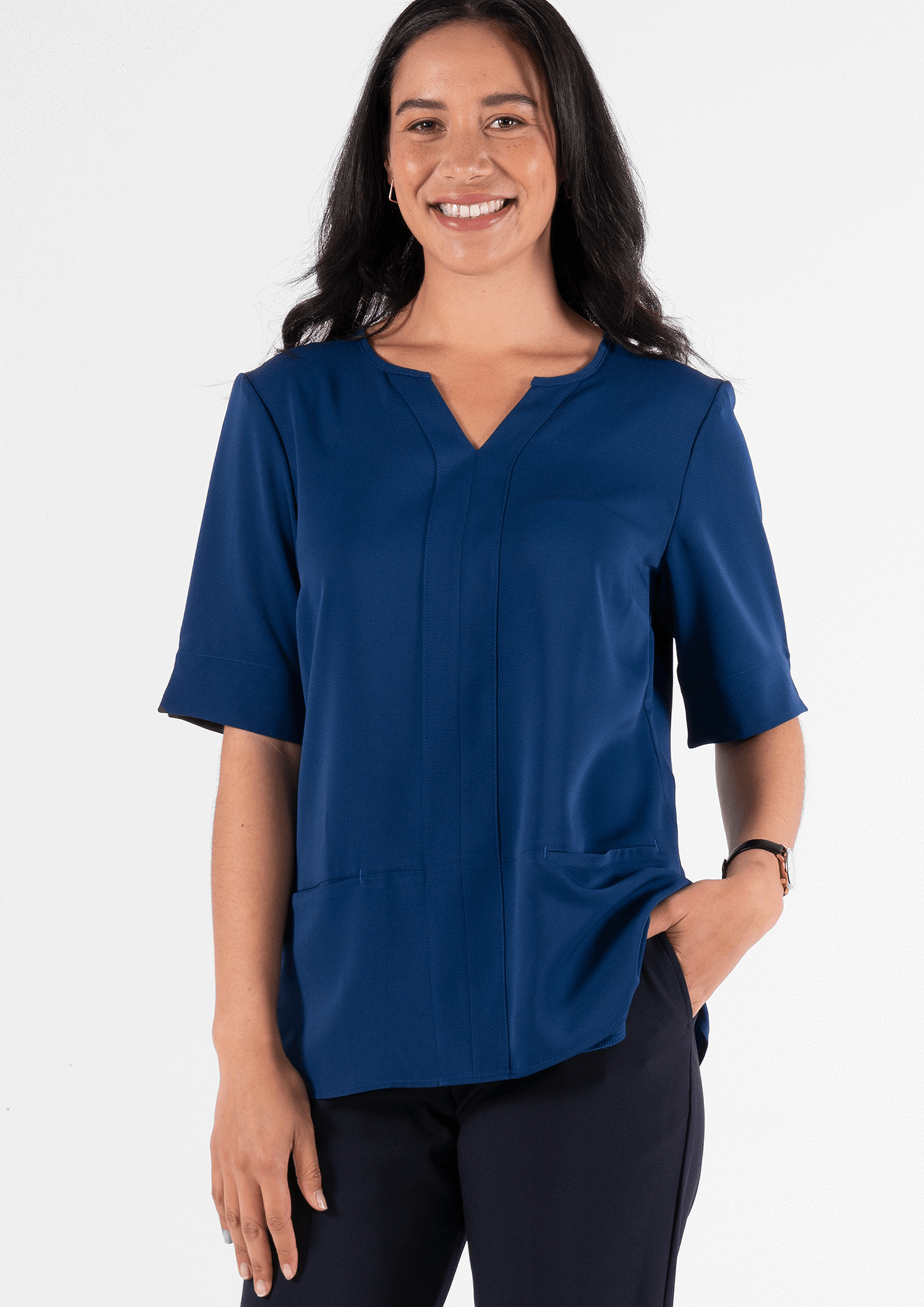 Poppy Tunic Top - estate blue