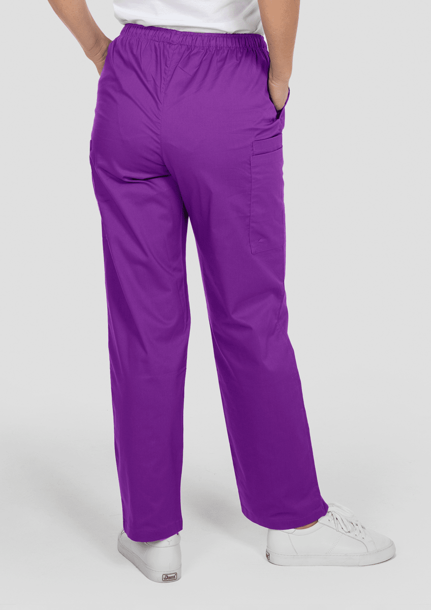 Nikau Unisex Scrub Pant - purple