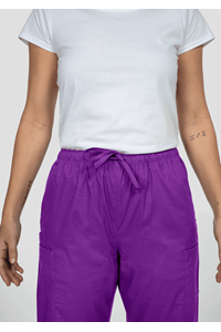 Nikau Unisex Scrub Pant - purple