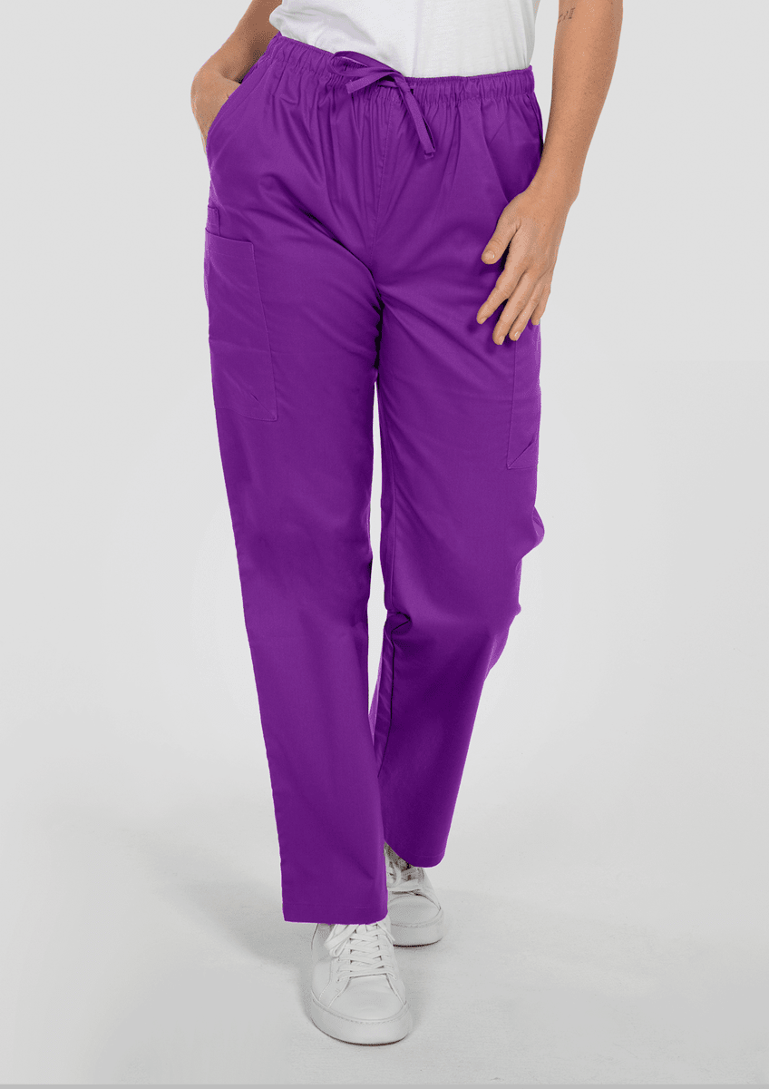 Nikau Unisex Scrub Pant - purple