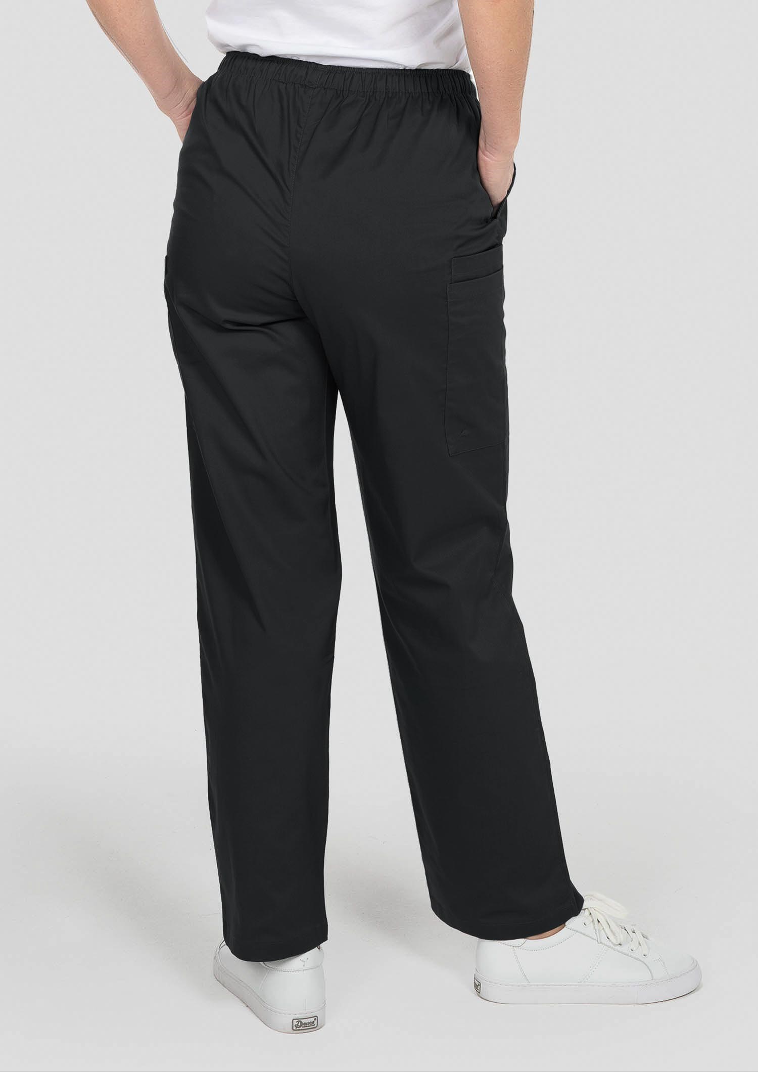 Nikau Unisex Scrub Pant - black