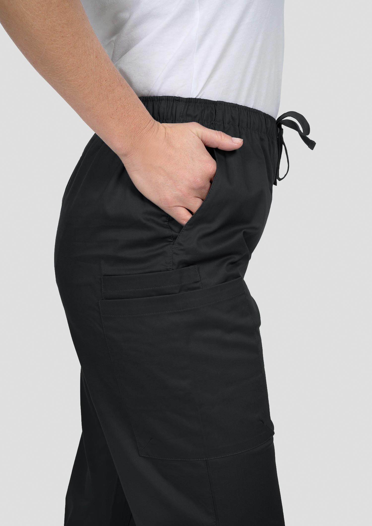 Nikau Unisex Scrub Pant - black
