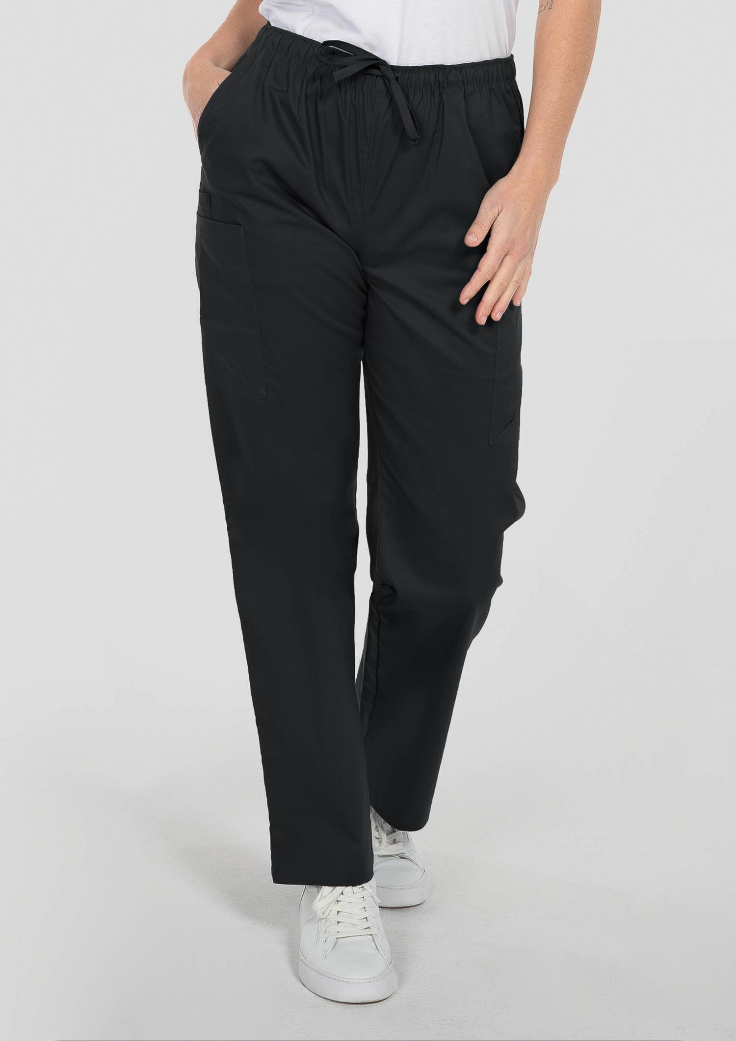 Nikau Unisex Scrub Pant - black