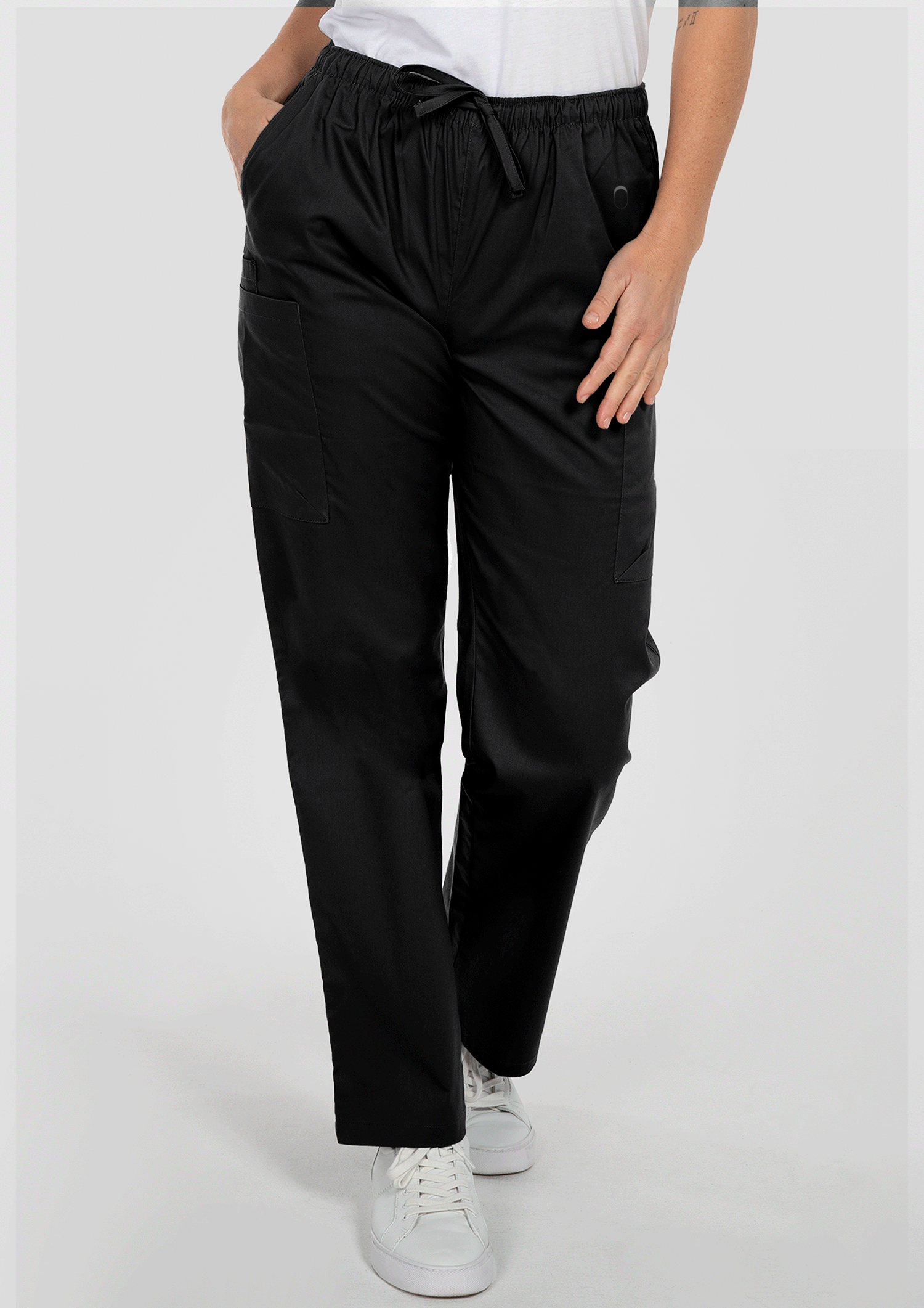 Nikau Unisex Scrub Pant - black