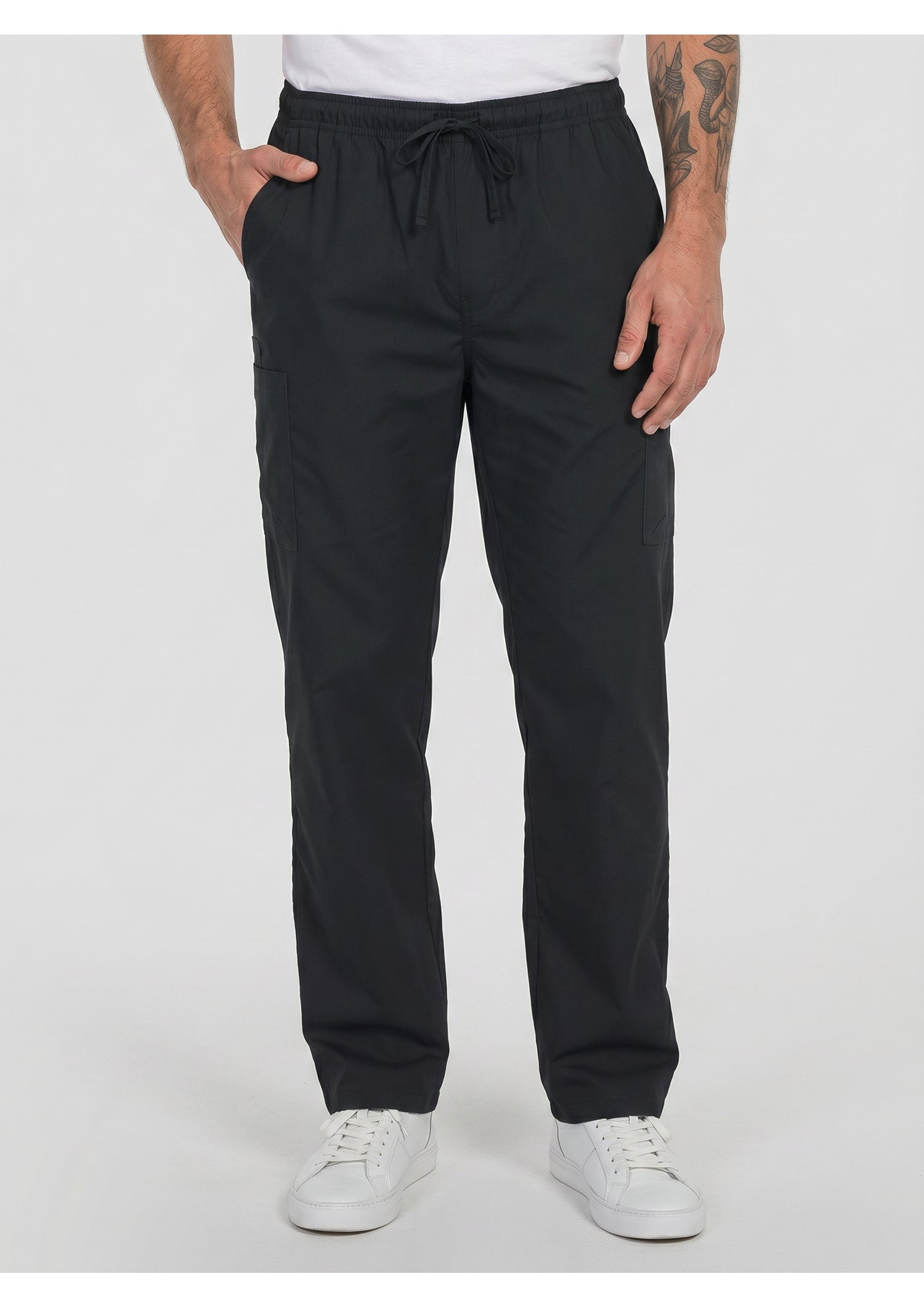 Nikau Unisex Scrub Pant - black