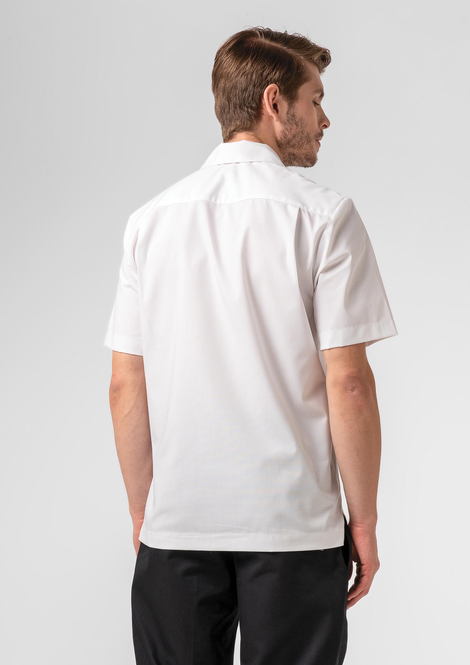 Mens Healthcare Tunic Short Sleeve Shirt - white