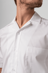 Mens Healthcare Tunic Short Sleeve Shirt - white