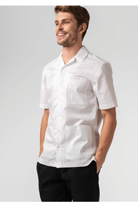 Mens Healthcare Tunic Short Sleeve Shirt - white