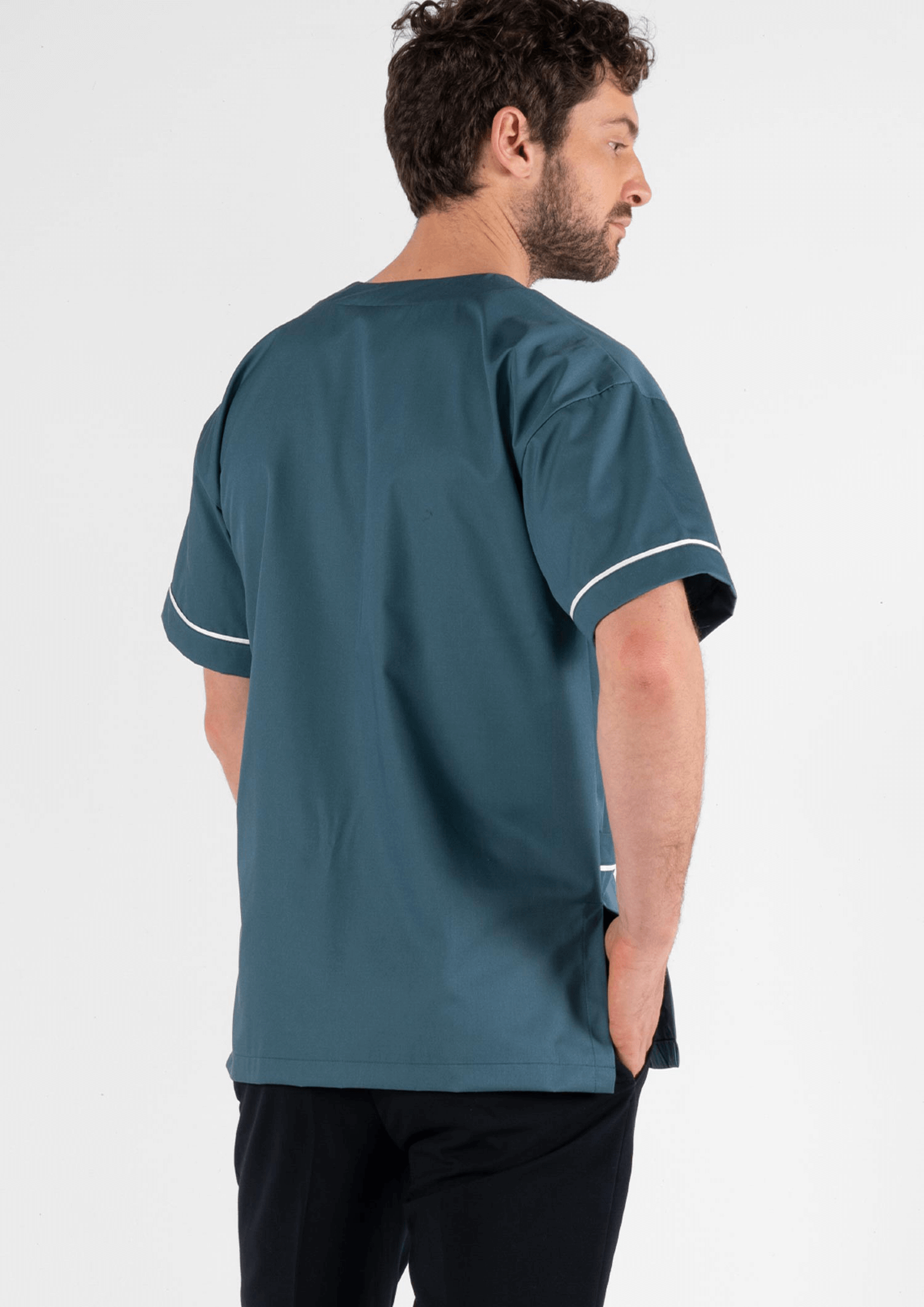 Elm V-Neck Scrub Top - jade