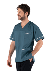 Elm V-Neck Scrub Top - jade