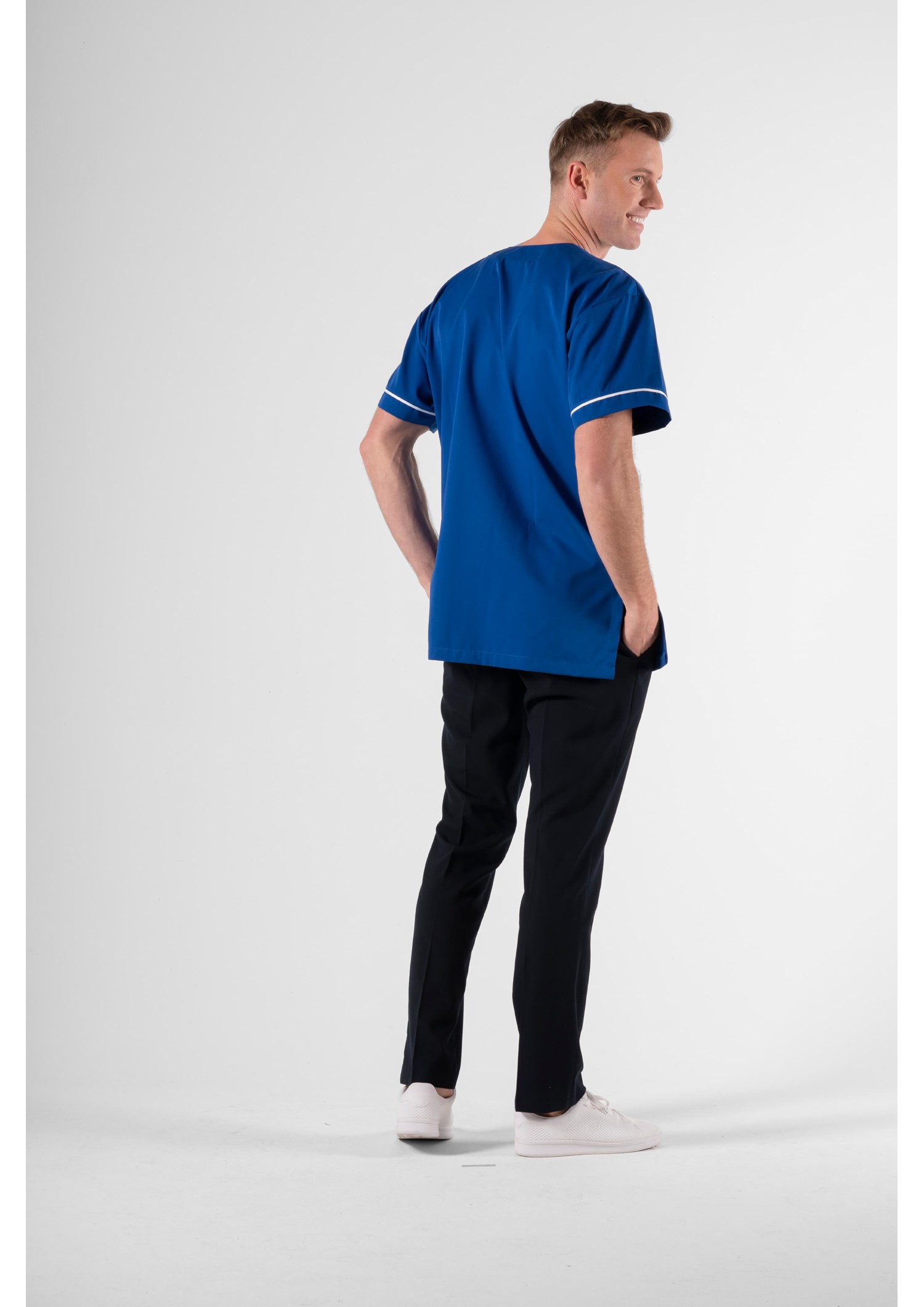 Elm V-Neck Scrub Top - royal