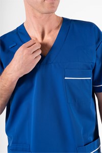 Elm V-Neck Scrub Top - royal