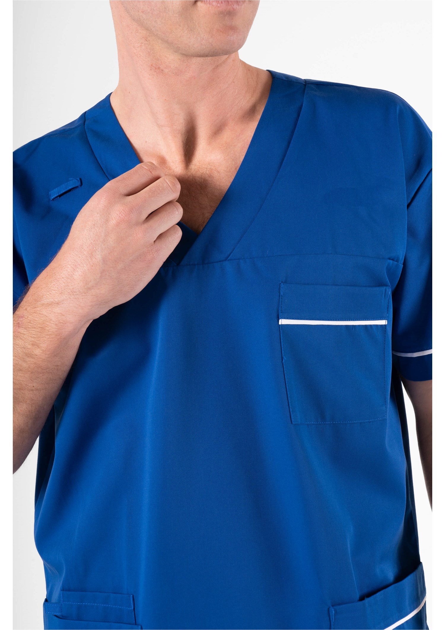 Elm V-Neck Scrub Top - royal