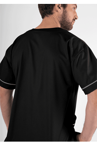 Elm V-Neck Scrub Top - black