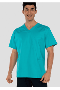 Nikau Unisex Scrub Top - teal