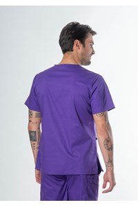Nikau Unisex Scrub Top - purple