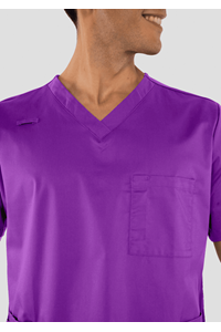 Nikau Unisex Scrub Top - purple