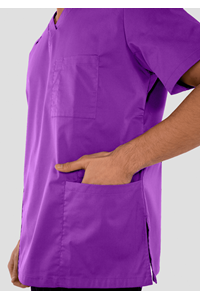 Nikau Unisex Scrub Top - purple