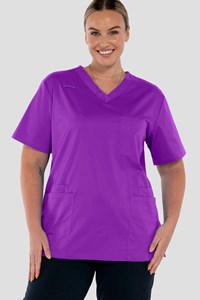Nikau Unisex Scrub Top - purple