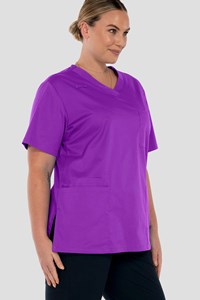 Nikau Unisex Scrub Top - purple