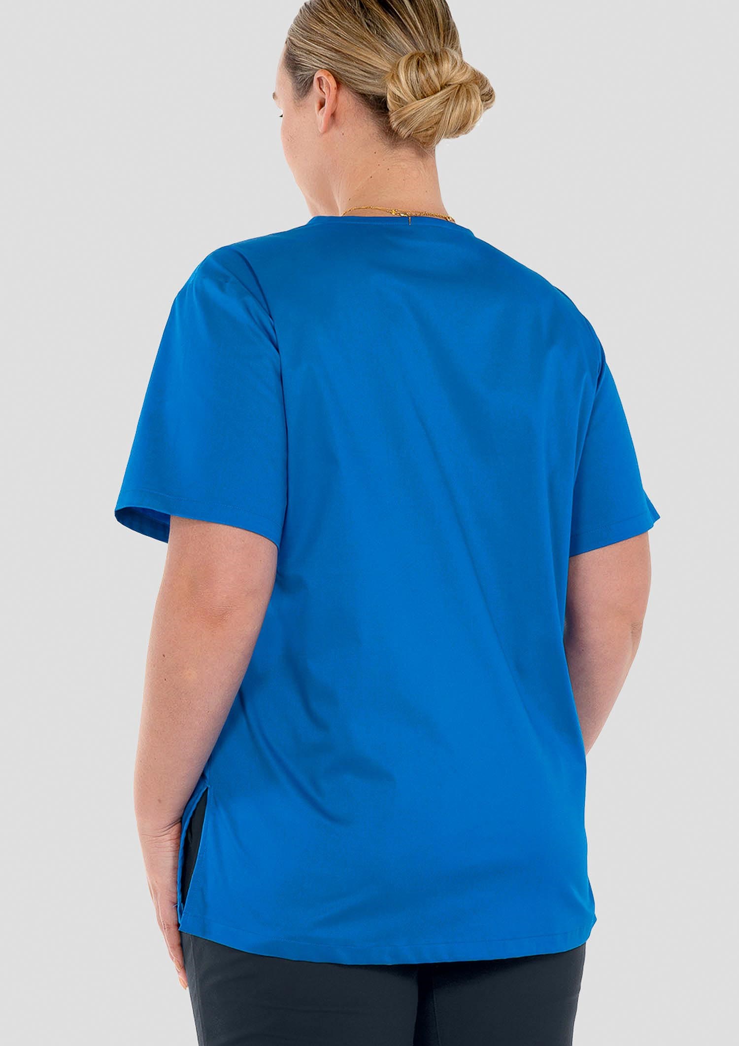 Nikau Unisex Scrub Top - royal