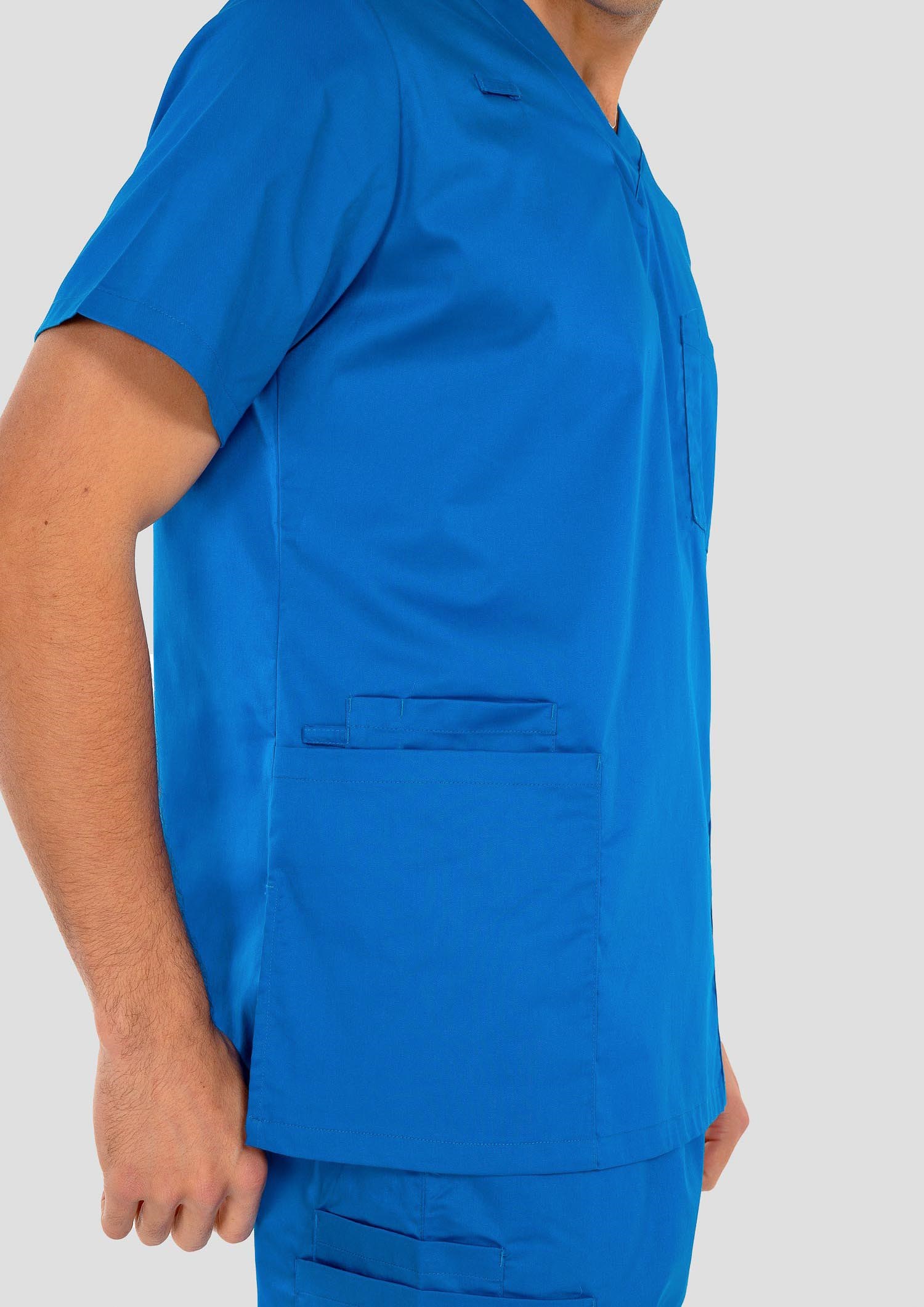 Nikau Unisex Scrub Top - royal