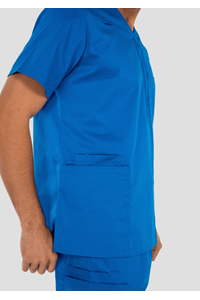 Nikau Unisex Scrub Top - royal