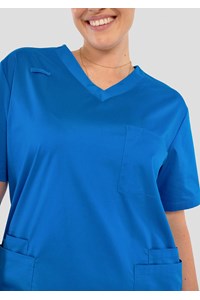 Nikau Unisex Scrub Top - royal