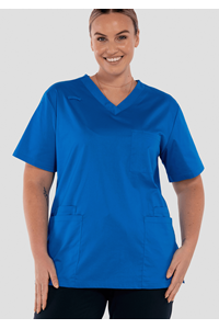 Nikau Unisex Scrub Top - royal