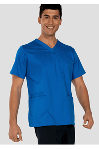 Nikau Unisex Scrub Top - royal