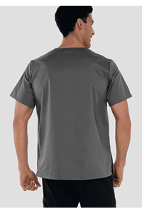 Nikau Unisex Scrub Top - grey