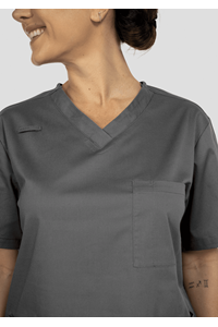 Nikau Unisex Scrub Top - grey