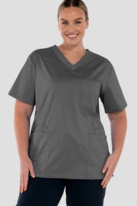 Nikau Unisex Scrub Top - grey