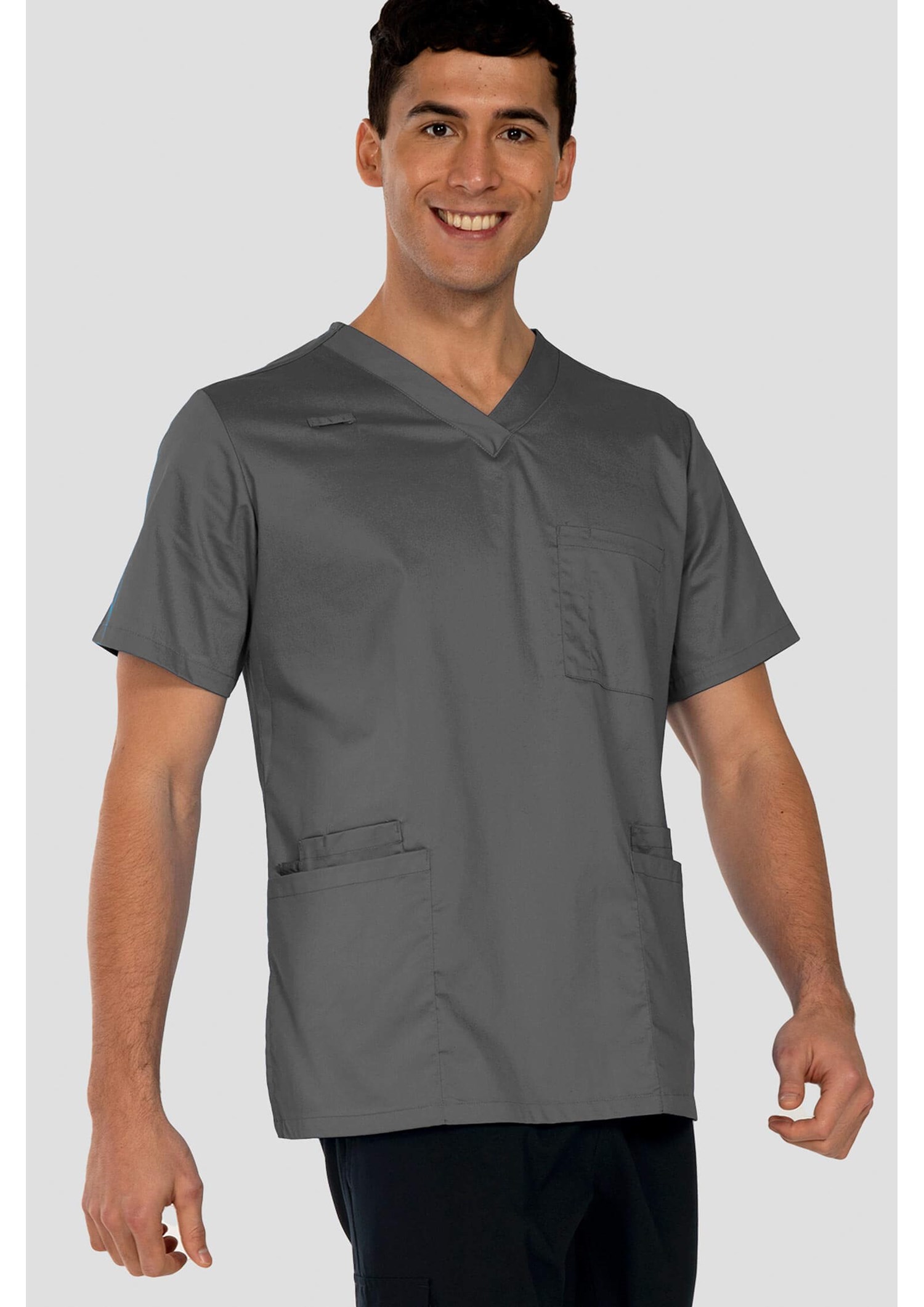 Nikau Unisex Scrub Top - grey