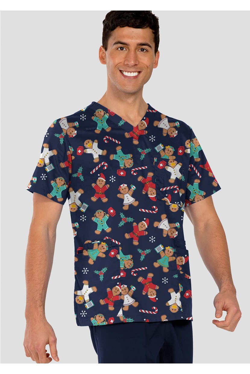 Christmas Unisex Scrub Top