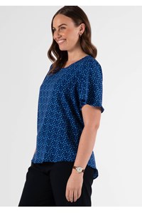 Jasmine Bell Sleeve Top - seabreeze
