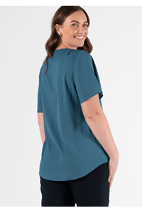 Jasmine Bell Sleeve Top - hydro teal