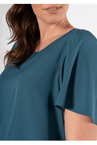 Jasmine Bell Sleeve Top - hydro teal
