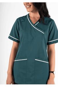 Dahlia Crossover Tunic - teal