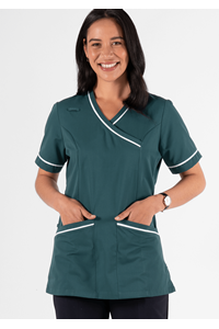 Dahlia Crossover Tunic - teal