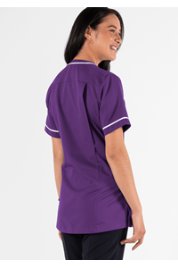 Dahlia Crossover Tunic - purple