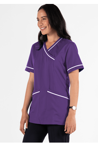 Dahlia Crossover Tunic - purple
