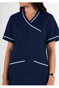 Dahlia Crossover Tunic - navy