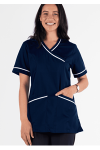Dahlia Crossover Tunic - navy